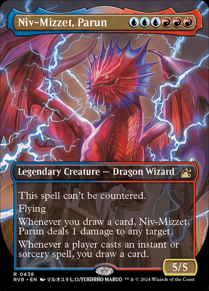 Niv-Mizzet, Parun 438/291 (Ravnica Remastered)  - Borderless Foil | Good Games Morley