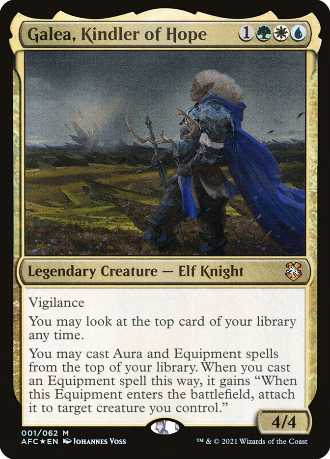 Galea, Kindler of Hope 1/62 (Commander: Adventures in the Forgotten Realms)  - Foil | Good Games Morley