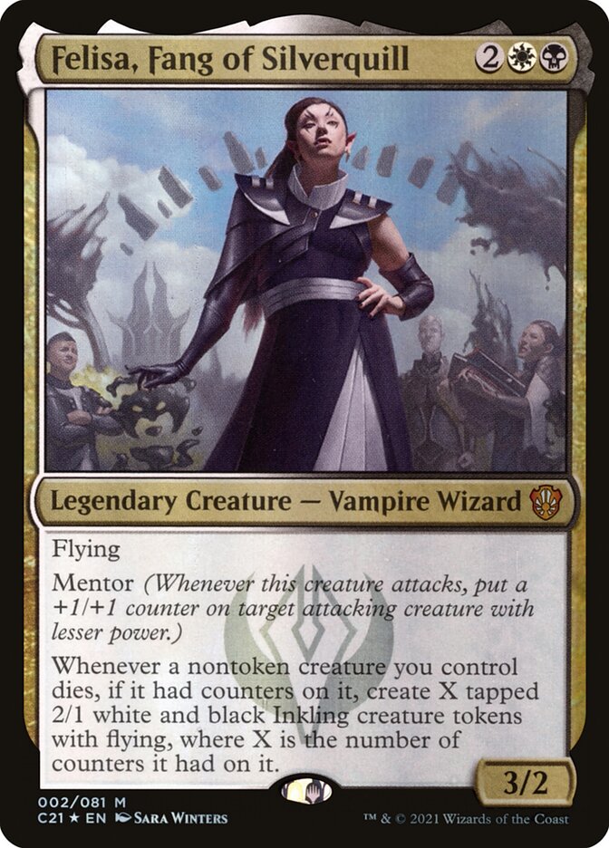 Felisa Fang of Silverquill 2 (Commander 2021)  - Foil | Good Games Morley
