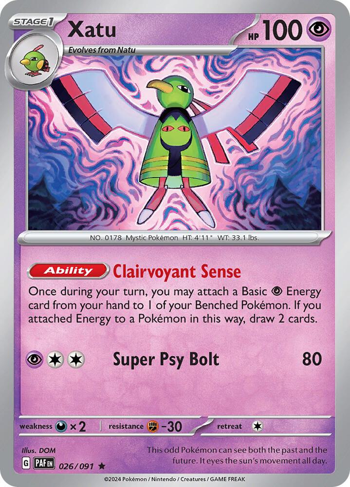Xatu 026/091 (SV: Paldean Fates)  - Holofoil | Good Games Morley