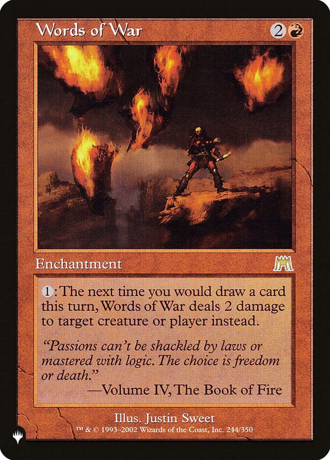 Words of War 244/350 (The List Reprints)  | Good Games Morley