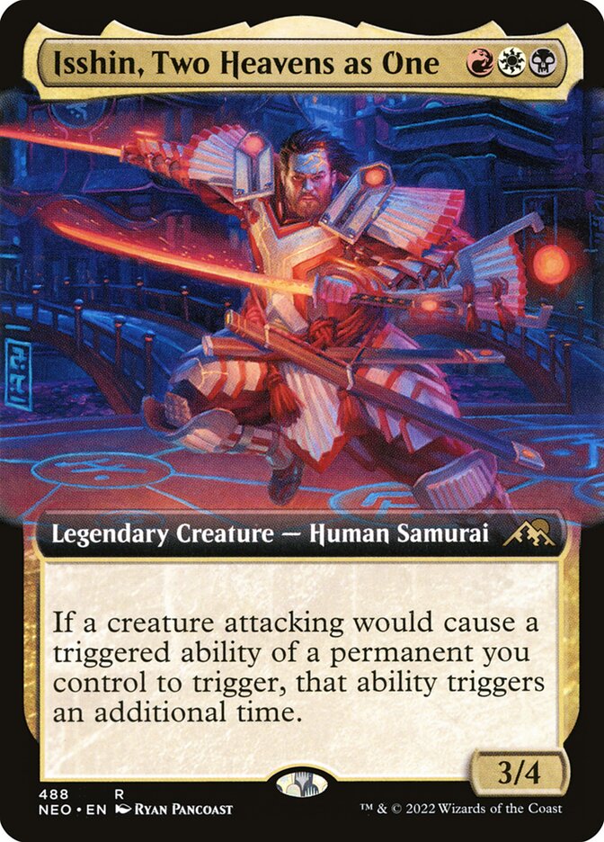 Isshin, Two Heavens as One 488 (Kamigawa: Neon Dynasty)  - Extended Art | Good Games Morley