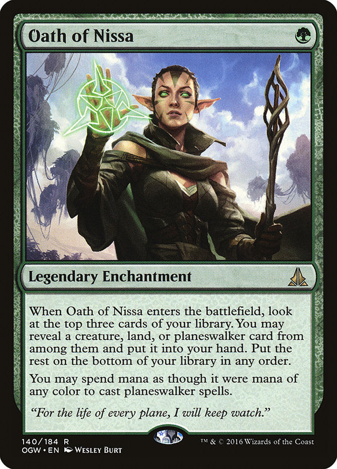 Oath of Nissa 140 (Oath of the Gatewatch)  - Foil | Good Games Morley
