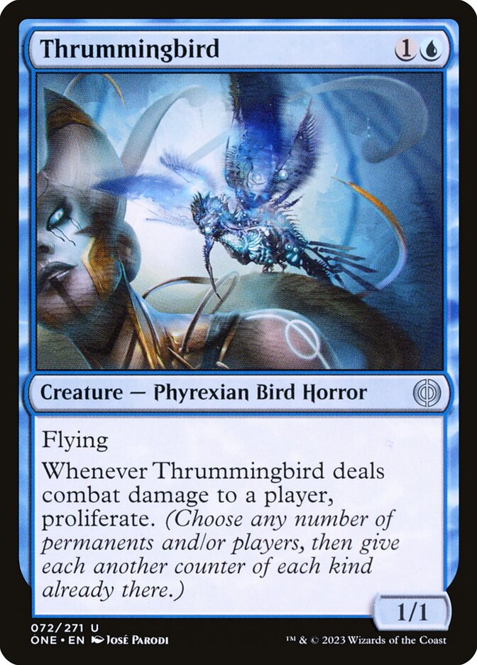 Thrummingbird 72 (Phyrexia: All Will Be One)  - Foil | Good Games Morley