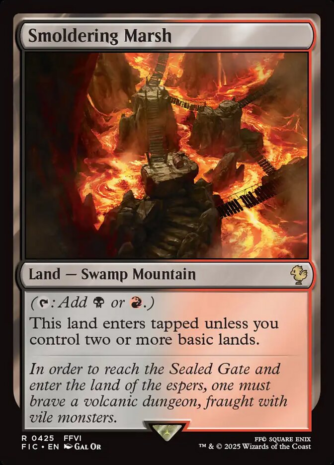 Smoldering Marsh 425 (Commander: FINAL FANTASY)  | Good Games Morley