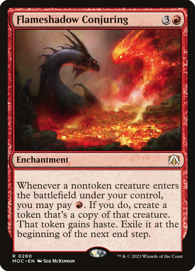 Flameshadow Conjuring 280/444 (Commander: March of the Machine)  | Good Games Morley