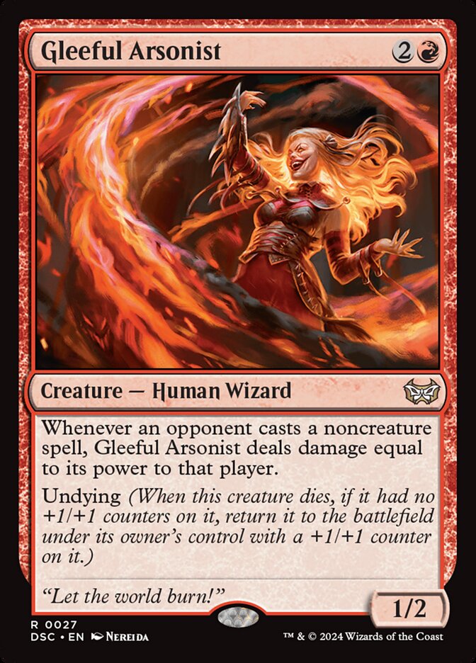 Gleeful Arsonist 27 (Commander: Duskmourn: House of Horror)  | Good Games Morley