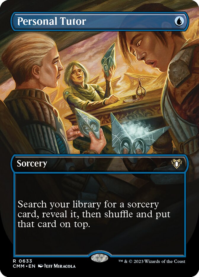 Personal Tutor 633 (Commander Masters)  - Borderless Foil | Good Games Morley