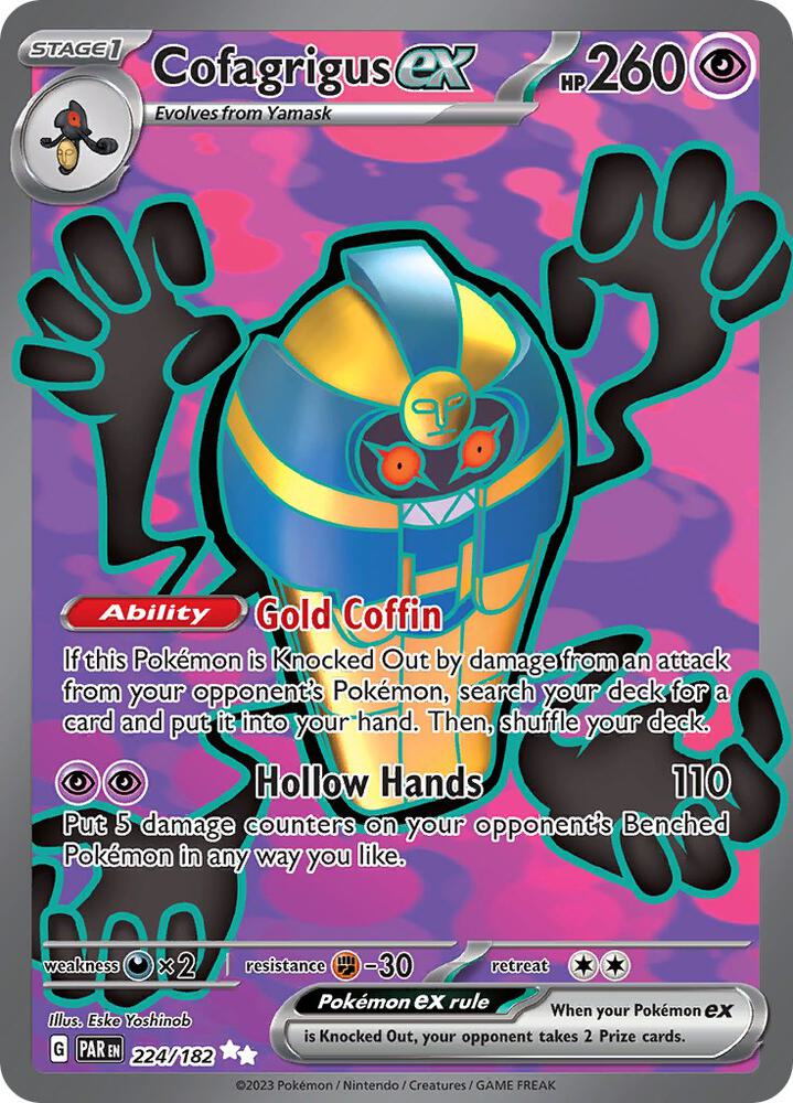 Cofagrigus ex 224/182 (SV04: Paradox Rift)  - Holofoil | Good Games Morley