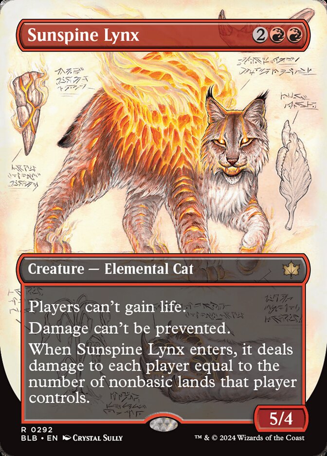 Sunspine Lynx 292 (Bloomburrow)  - Borderless Foil | Good Games Morley