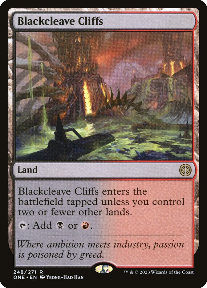 Blackcleave Cliffs 248 (Phyrexia: All Will Be One)  | Good Games Morley