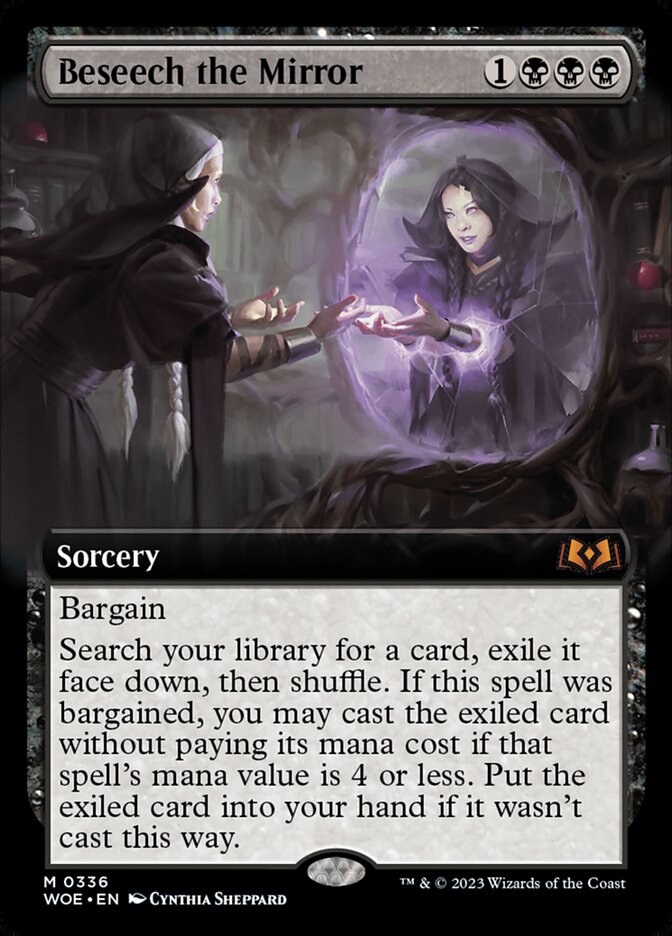 Beseech the Mirror 336 (Wilds of Eldraine)  - Extended Art Foil | Good Games Morley