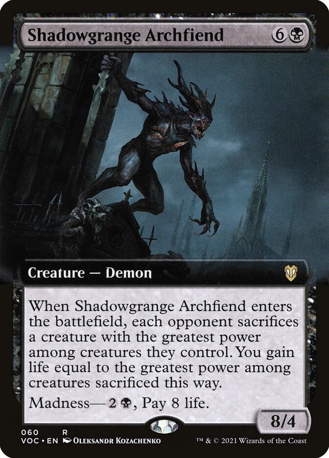 Shadowgrange Archfiend 60/38 (Commander: Innistrad: Crimson Vow)  | Good Games Morley
