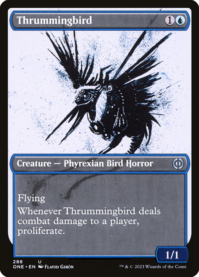 Thrummingbird 288/271 (Phyrexia: All Will Be One)  - Showcase | Good Games Morley