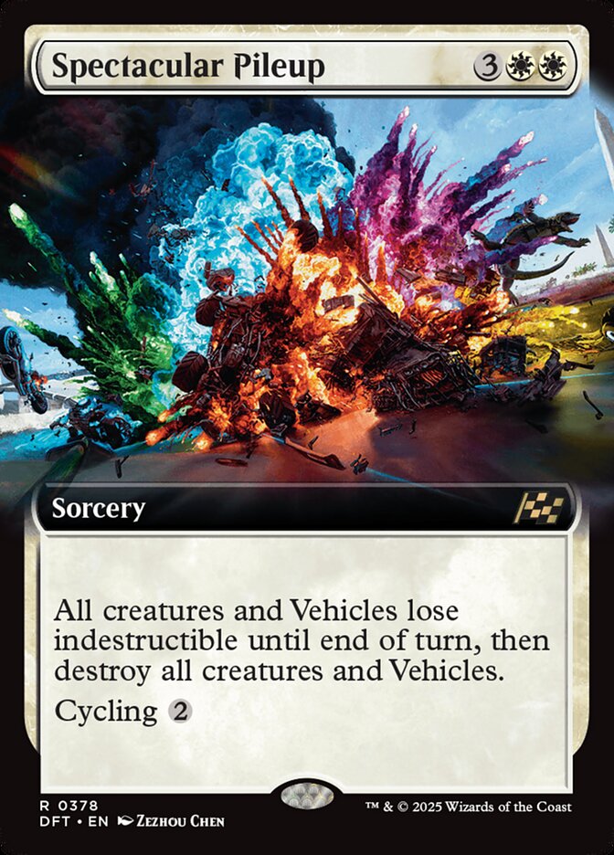 Spectacular Pileup 378/291 (Aetherdrift)  - Extended Art | Good Games Morley