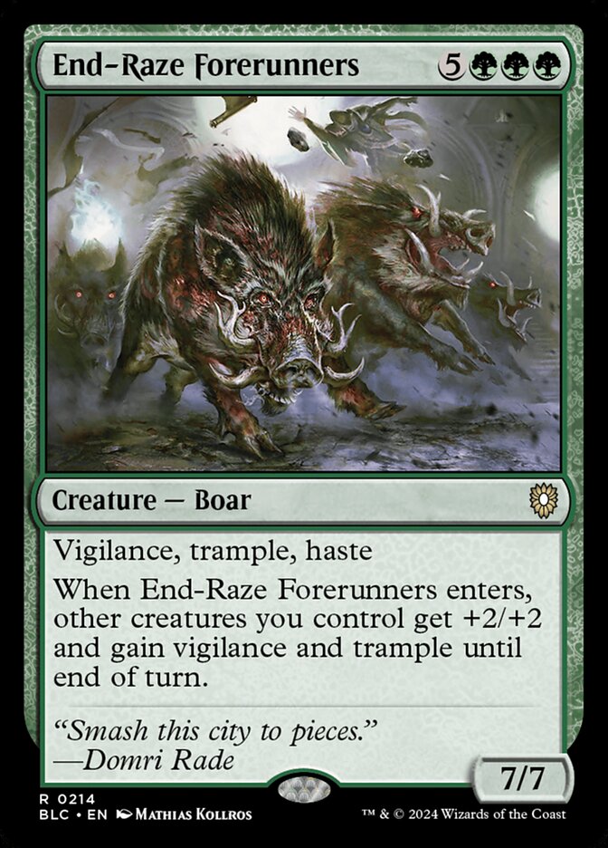 End-Raze Forerunners 214 (Commander: Bloomburrow)  | Good Games Morley