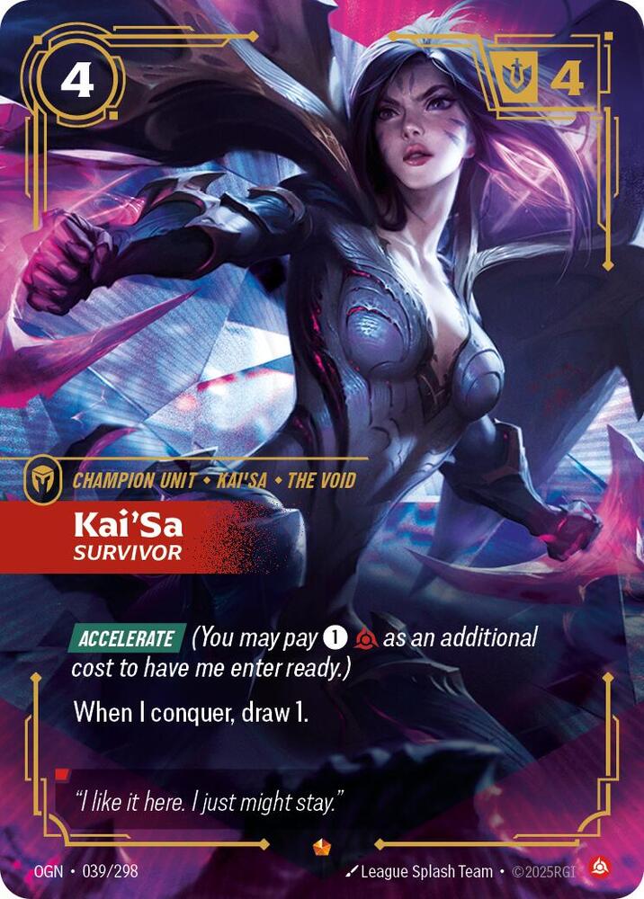 Kai'Sa - Survivor 039/298 (Origins)  - Foil | Good Games Morley