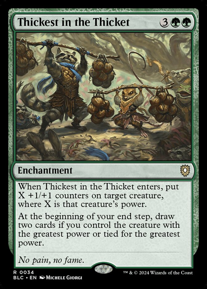 Thickest in the Thicket 34 (Commander: Bloomburrow)  | Good Games Morley
