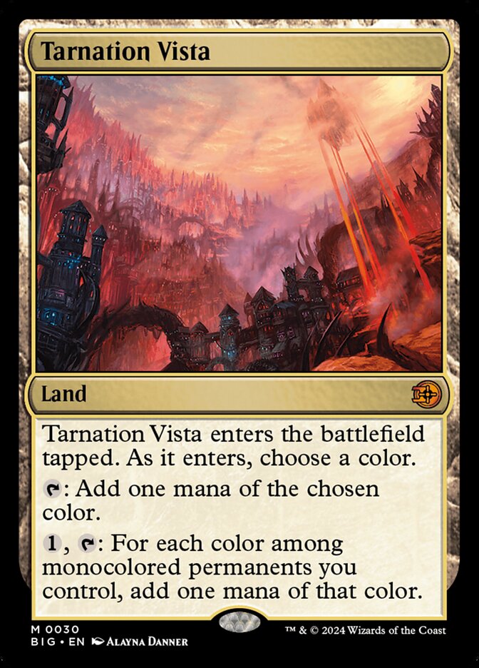 Tarnation Vista 30/30 (Outlaws of Thunder Junction: The Big Score)  - Foil | Good Games Morley
