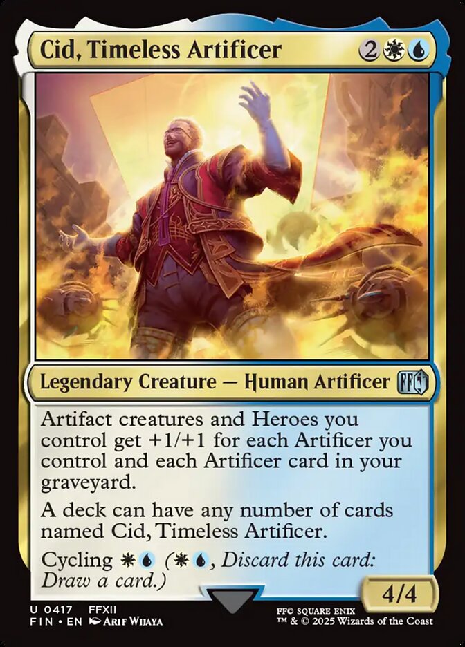Cid, Timeless Artificer 417/309 (FINAL FANTASY)  - Foil | Good Games Morley