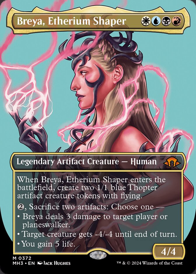 Breya, Etherium Shaper 372 (Modern Horizons 3)  - Borderless Foil | Good Games Morley