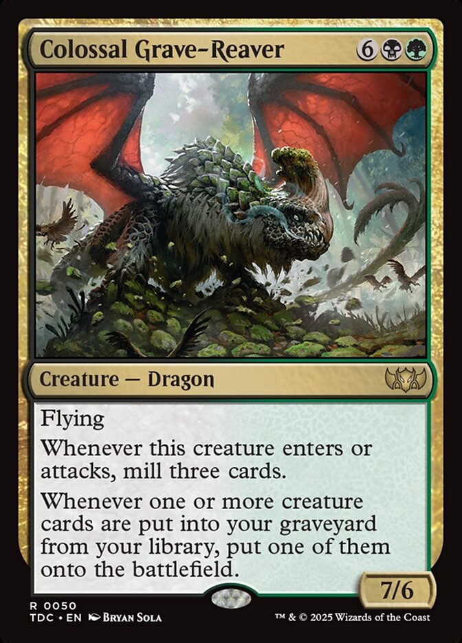 Colossal Grave-Reaver 50 (Commander: Tarkir: Dragonstorm)  | Good Games Morley