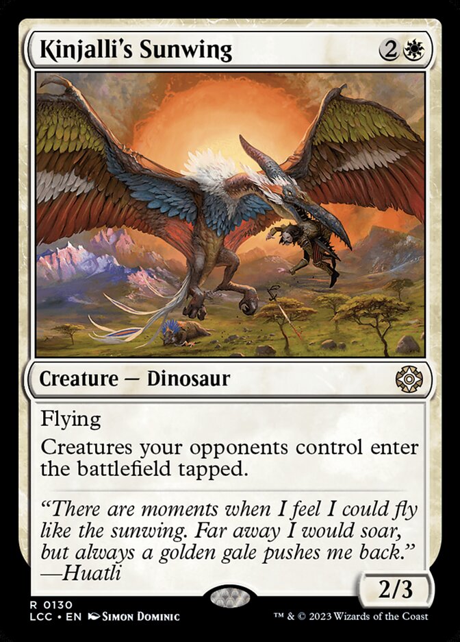 Kinjalli's Sunwing 130/370 (Commander: The Lost Caverns of Ixalan)  | Good Games Morley