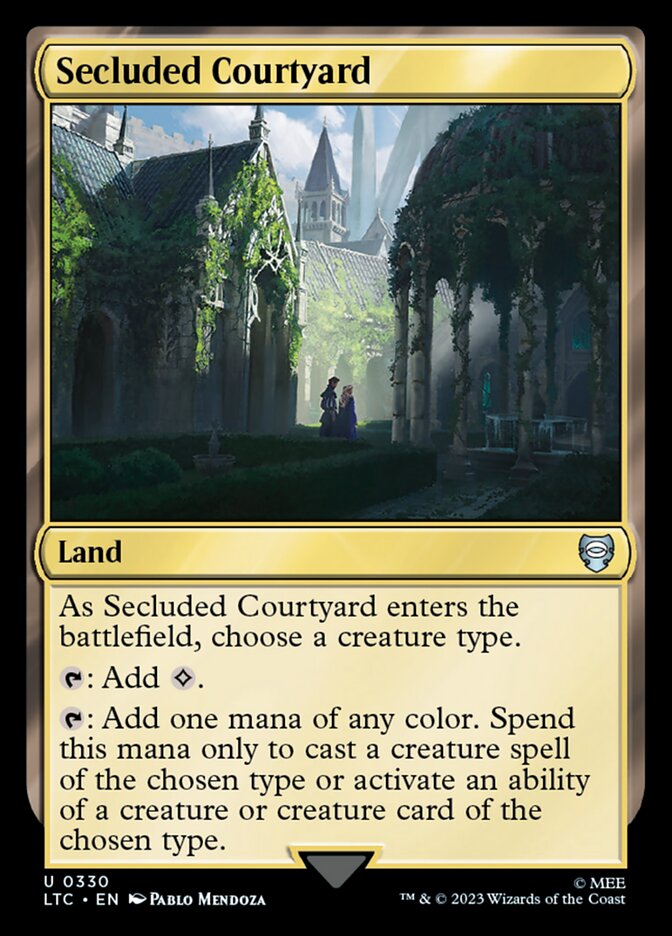 Secluded Courtyard 330 (Commander: The Lord of the Rings: Tales of Middle-earth)  | Good Games Morley