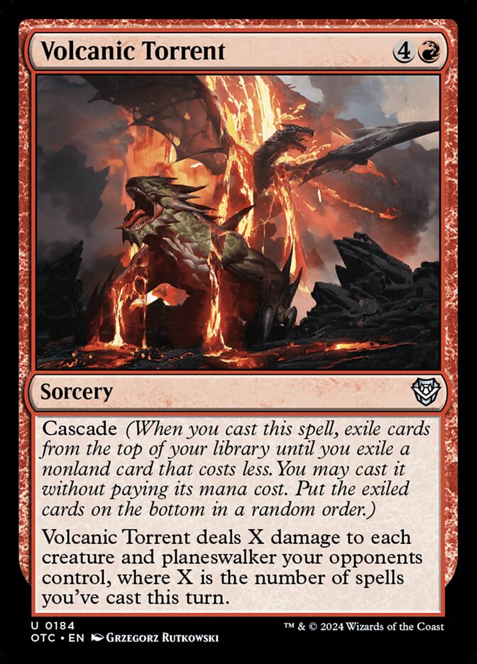 Volcanic Torrent 184/342 (Commander: Outlaws of Thunder Junction)  | Good Games Morley