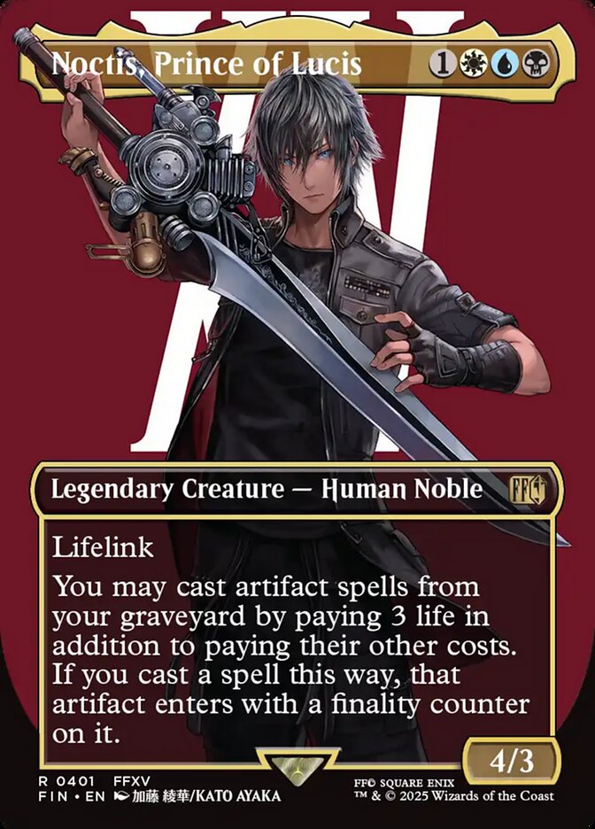 Noctis, Prince of Lucis 401 (FINAL FANTASY)  - Borderless Foil | Good Games Morley