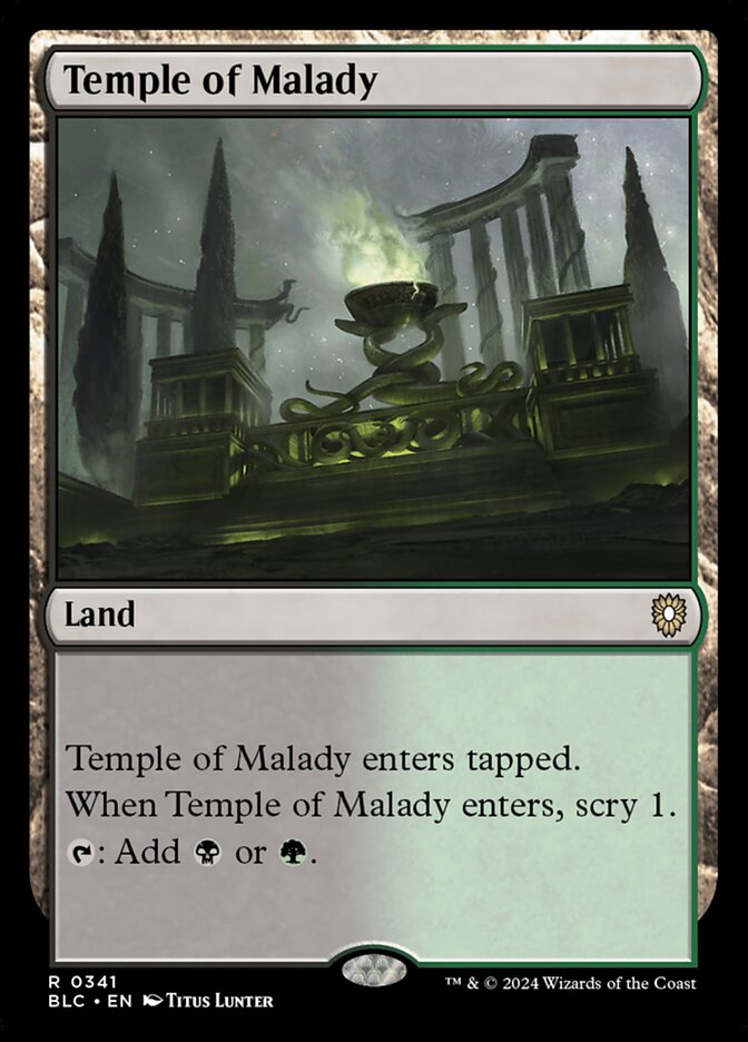 Temple of Malady 341 (Commander: Bloomburrow)  | Good Games Morley