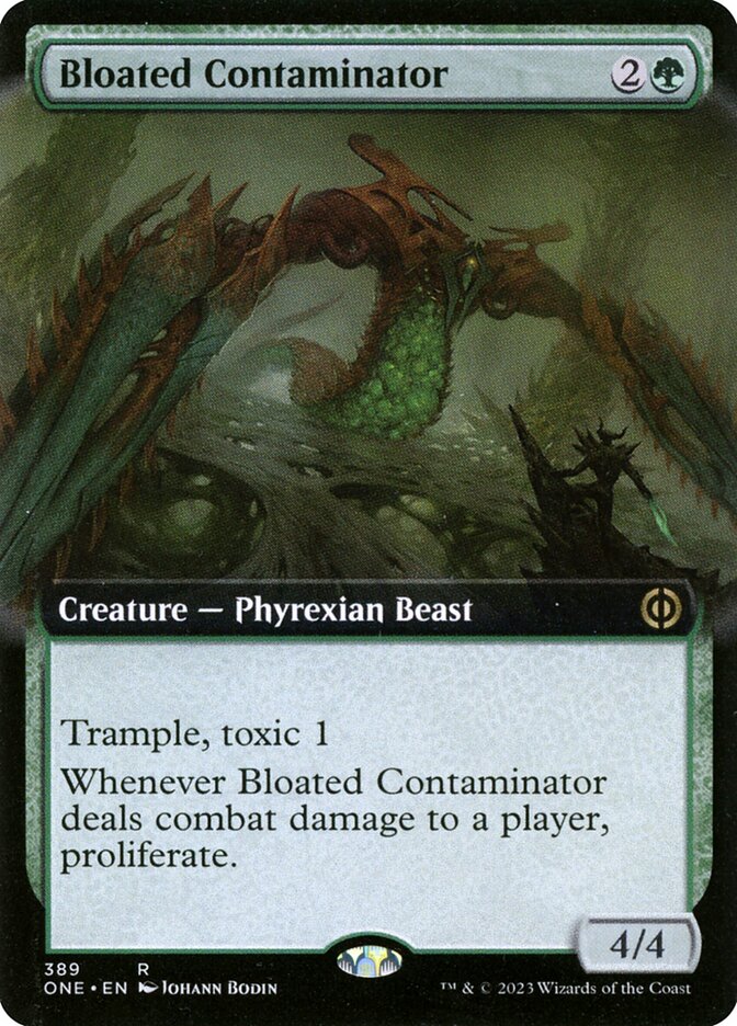 Bloated Contaminator 389/271 (Phyrexia: All Will Be One)  - Extended Art Foil | Good Games Morley