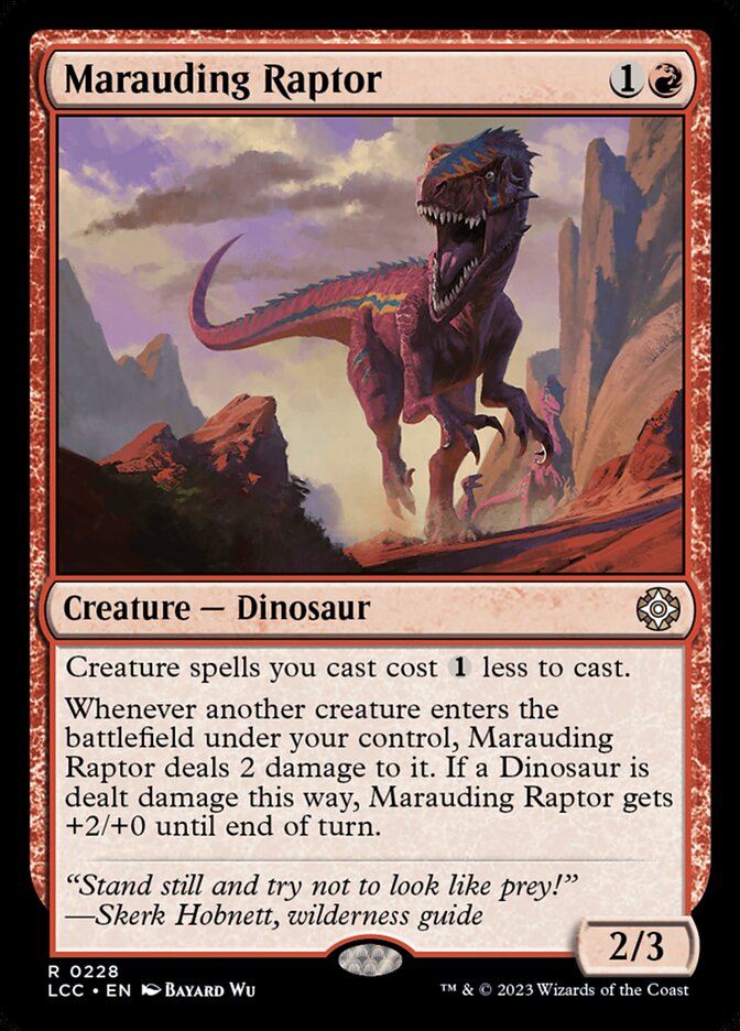 Marauding Raptor 228 (Commander: The Lost Caverns of Ixalan)  | Good Games Morley
