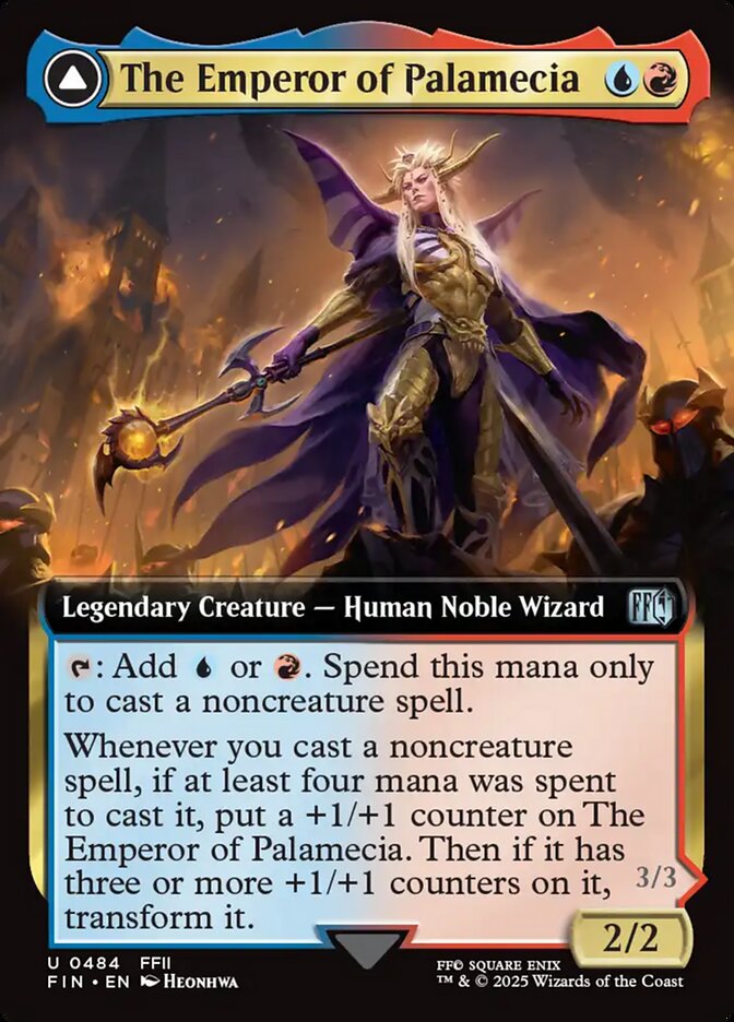 The Emperor of Palamecia // The Lord Master of Hell 484 (FINAL FANTASY)  - Extended Art Foil | Good Games Morley