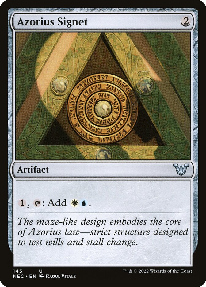 Azorius Signet 145/38 (Commander: Kamigawa: Neon Dynasty)  | Good Games Morley