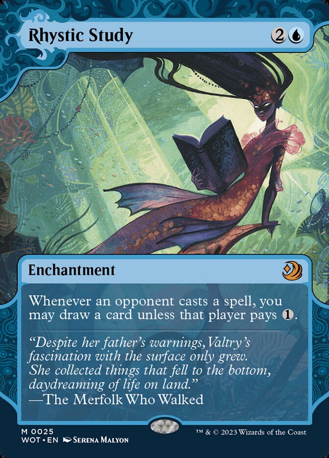Rhystic Study 25 (Wilds of Eldraine: Enchanting Tales)  - Showcase | Good Games Morley