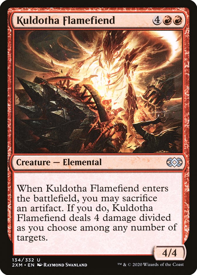 Kuldotha Flamefiend 134/332 (Double Masters)  - Foil | Good Games Morley