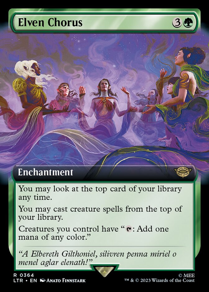 Elven Chorus 364 (Universes Beyond: The Lord of the Rings: Tales of Middle-earth)  - Extended Art | Good Games Morley