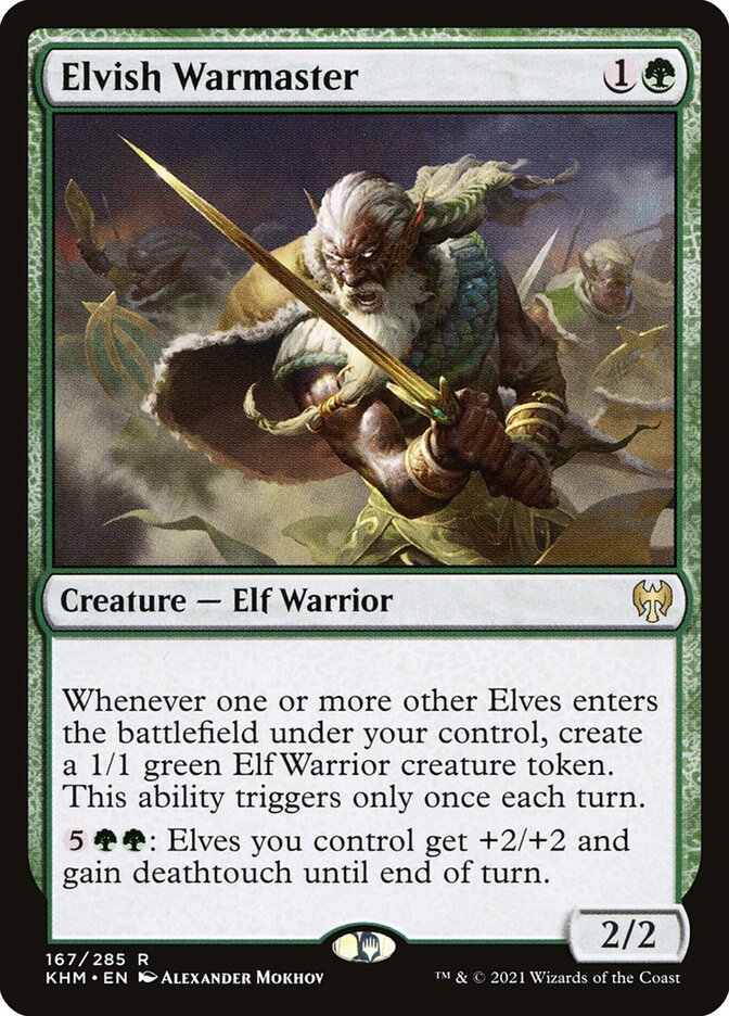 Elvish Warmaster 167 (Kaldheim)  - Foil | Good Games Morley