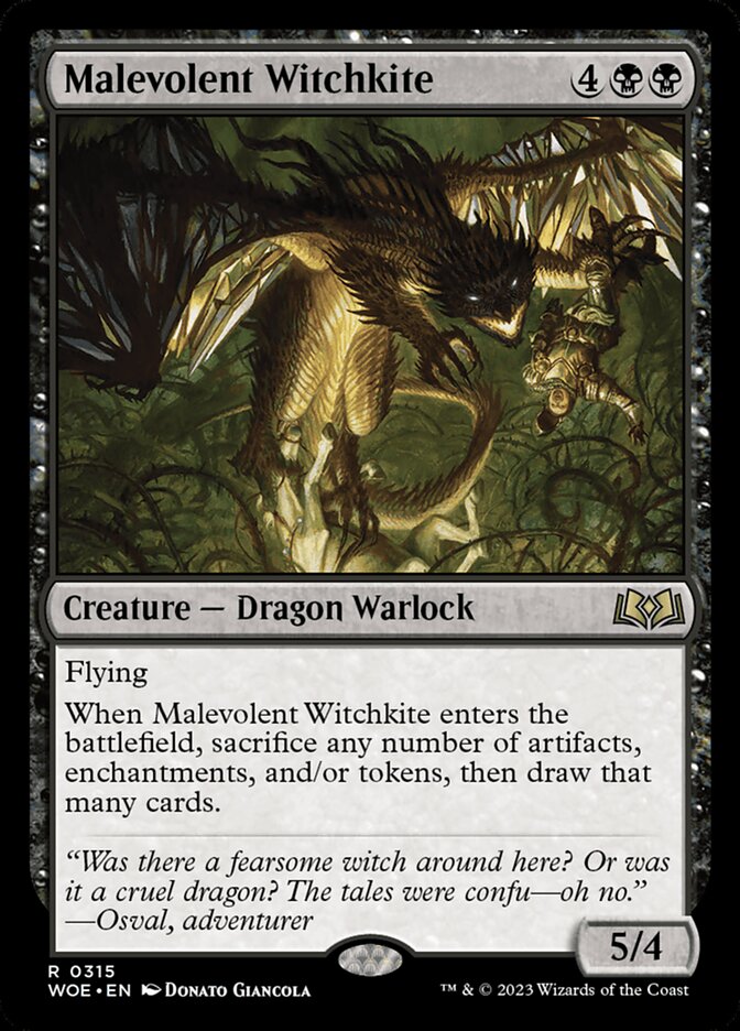 Malevolent Witchkite 315/276 (Wilds of Eldraine)  | Good Games Morley