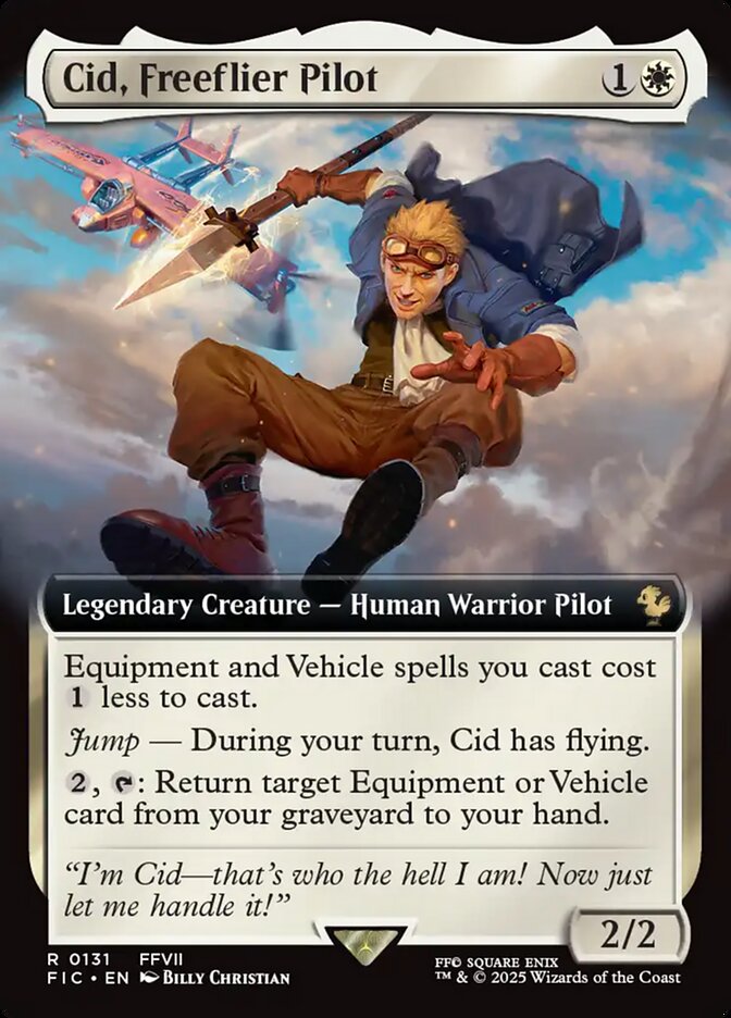 Cid, Freeflier Pilot 131 (Commander: FINAL FANTASY)  - Extended Art Foil | Good Games Morley