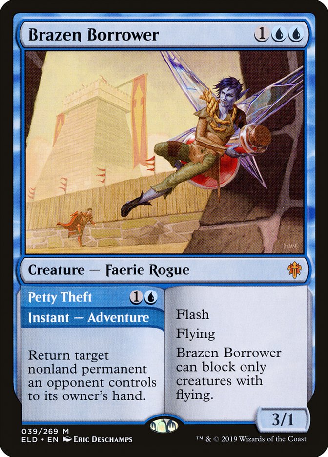 Brazen Borrower // Petty Theft 39 (Throne of Eldraine)  - Foil | Good Games Morley