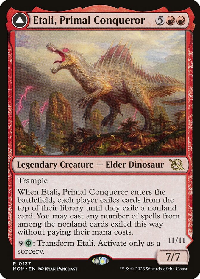Etali, Primal Conqueror // Etali, Primal Sickness 137 (March of the Machine)  | Good Games Morley