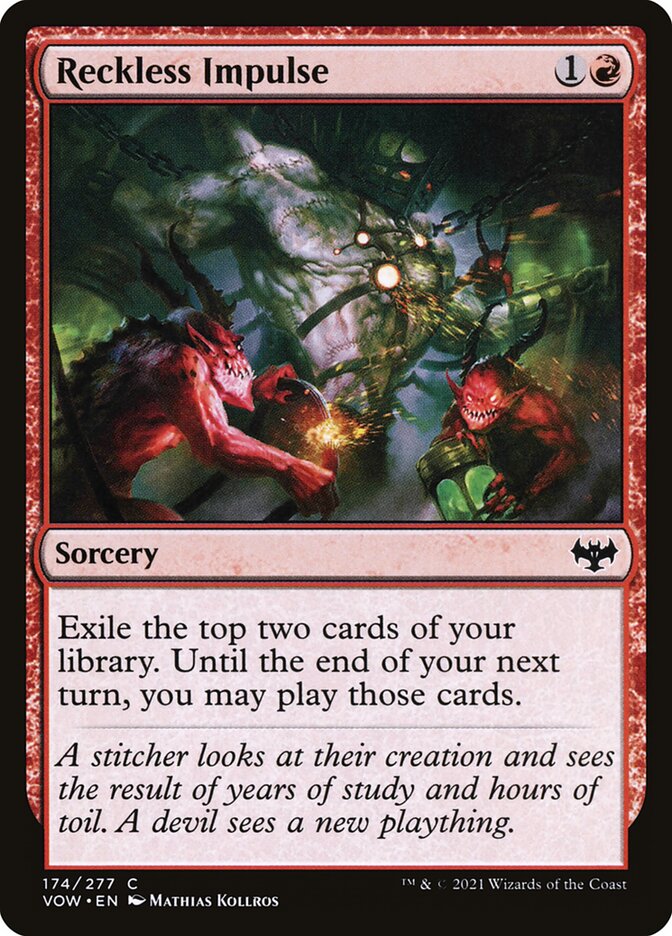 Reckless Impulse 174/277 (Innistrad: Crimson Vow)  - Foil | Good Games Morley