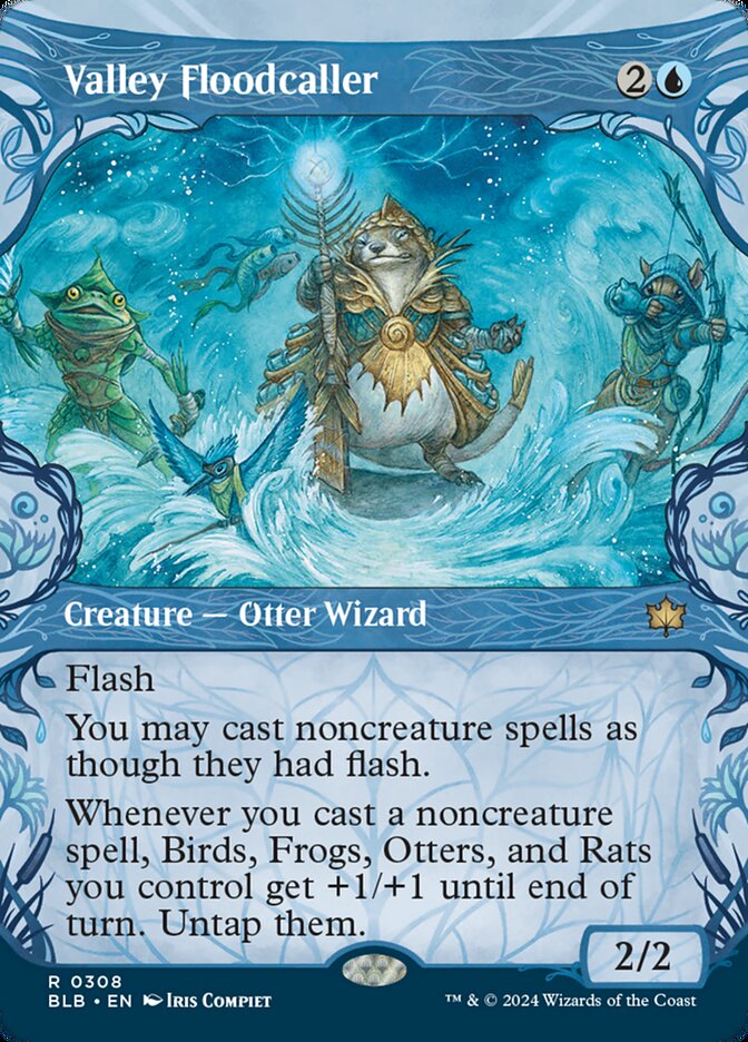 Valley Floodcaller 308 (Bloomburrow)  - Showcase Foil | Good Games Morley
