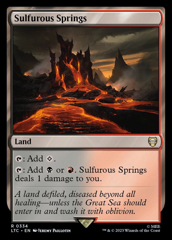 Sulfurous Springs 334 (Commander: The Lord of the Rings: Tales of Middle-earth)  | Good Games Morley