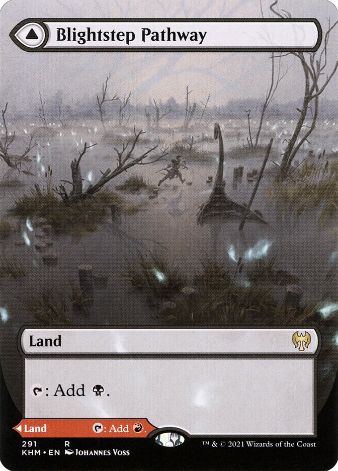 Blightstep Pathway // Searstep Pathway 291/285 (Kaldheim)  - Borderless Foil | Good Games Morley