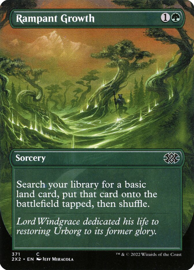 Rampant Growth Borderless 371 (Double Masters 2022)  - Foil | Good Games Morley