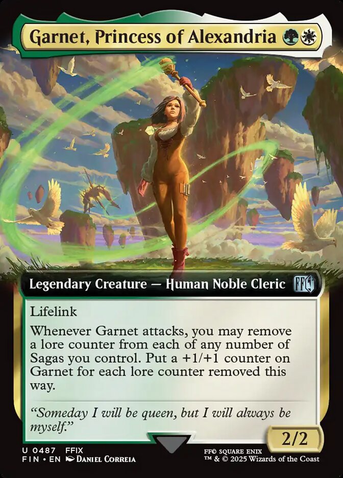 Garnet, Princess of Alexandria 487/309 (FINAL FANTASY)  - Extended Art Foil | Good Games Morley