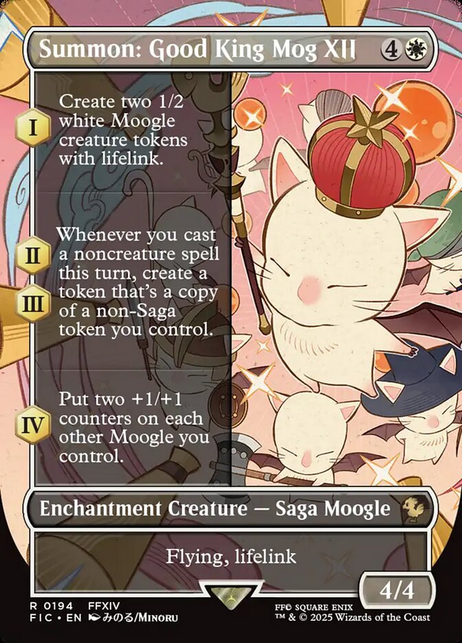Summon: Good King Mog XII 194 (Commander: FINAL FANTASY)  - Borderless | Good Games Morley